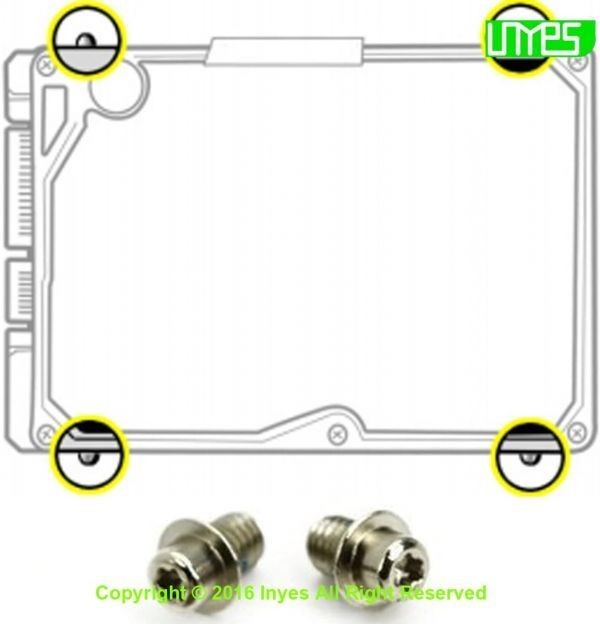 Apple MACBOOK PRO A1278 A1286 A1297 A1342 13インチ 15インチ 17インチ 対応 4個入 HDD ハードディスク 交換用 ネジ E144_画像5