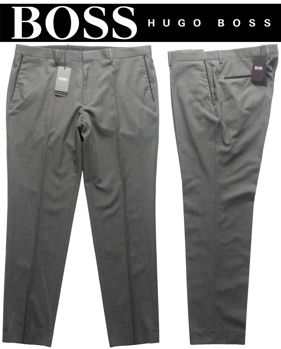 初回限定】 秋冬春45,000円新品HUGO BOSSボス☆生地表情◎バーズアイ