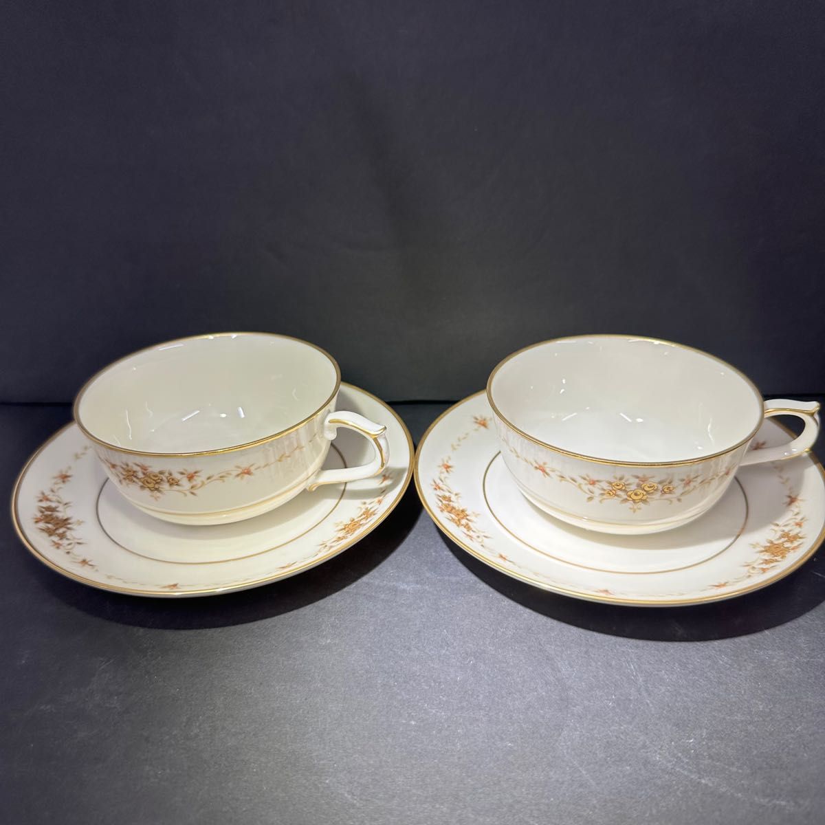 Noritake カップ&ソーサー オールドノリタケアイボリーチャイナ