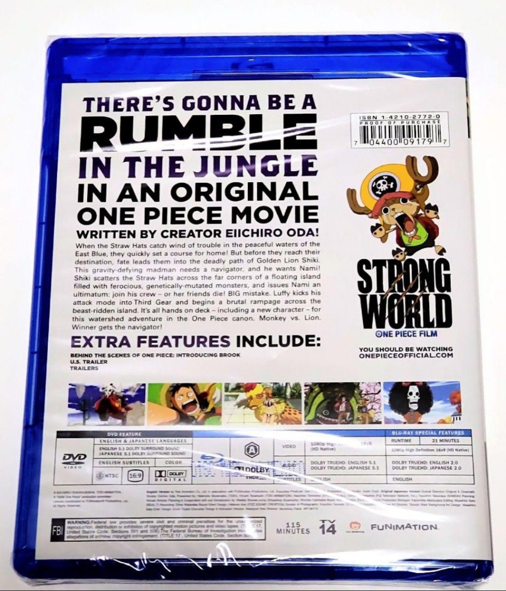 新品未開封 [北米版Blu-ray] 劇場版ワンピース STRONG WORLD