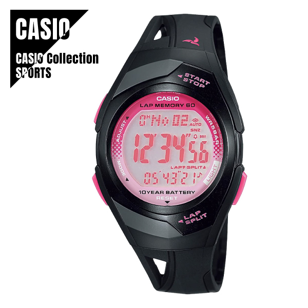 【 開梱 設置?無料 】 ピンク×ブラック ランニングウォッチ STR-300J-1BJH フィズ PHYS カシオ CASIO 国内正規品 レディース ★新品 腕時計 その他 【 開梱 設置?無料 】 ピンク×ブラック ランニングウォッチ STR-300J-1BJH フィズ PHYS カシオ CASIO 国内正規品 レディース ★新品 腕時計 その他