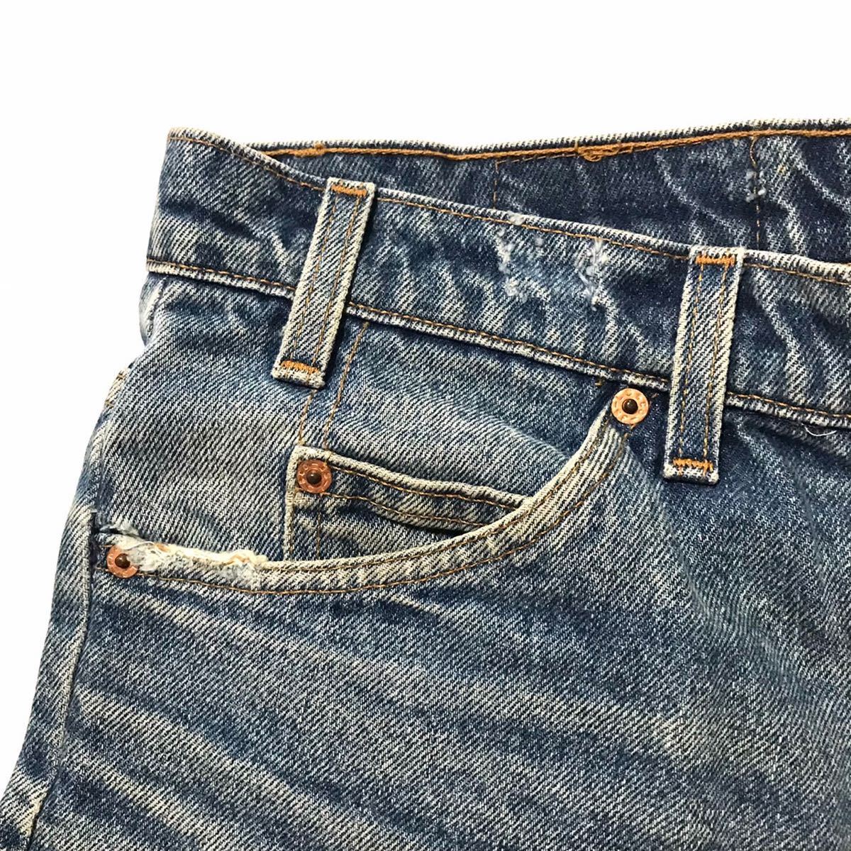 USA製 漢の ダメージデニム 90s vintage Levi's 517 20517-0217 W35