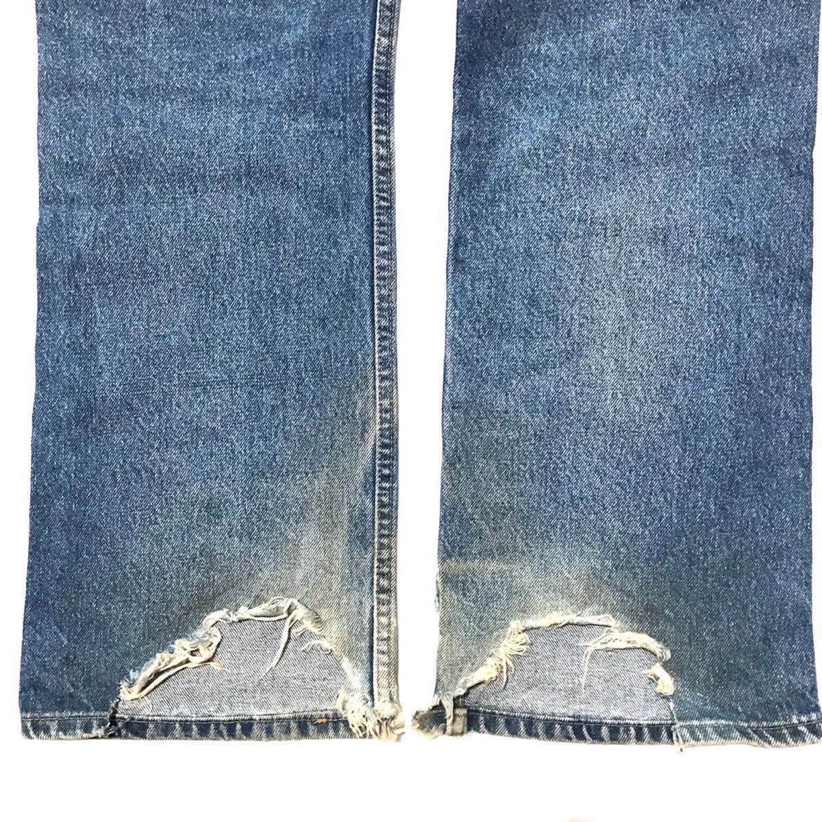 USA製 漢の ダメージデニム 90s vintage Levi's 517 20517-0217 W35