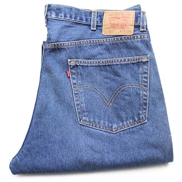 ★00s Levi'sリーバイス 550 デニムパンツ w42 L30★SDP2020 オールド ジーンズ テーパード バギー ワイド ルーズ ビッグサイズ