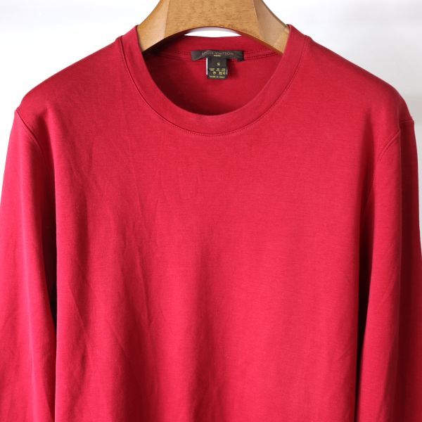 1円〜 ルイヴィトン Louis Vuitton 3-YF148 コットン 長袖 Tシャツ メンズ レッド S_画像2