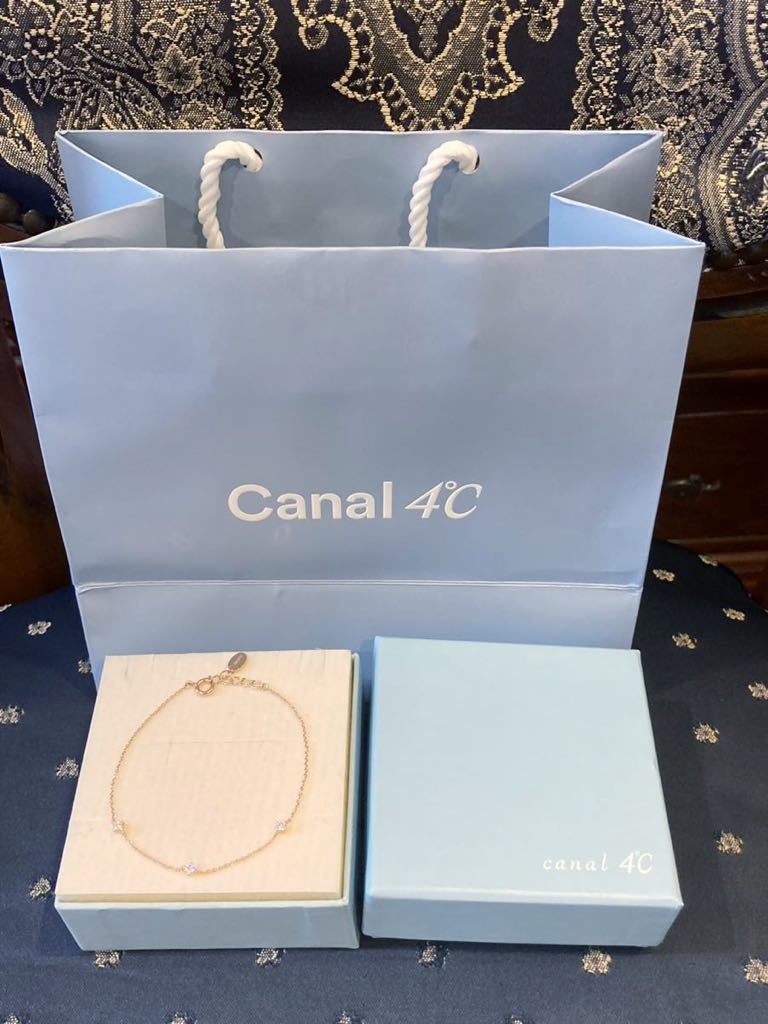 Новый подлинный канал Canal4 ° C Canal Jon Sea представляет спецификации браслет алмазной серебряной коробки