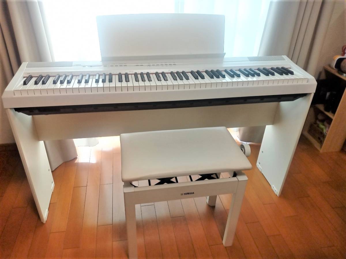 お引取限定♪美品！】YAMAHA/ヤマハ P-105WH 電子ピアノ 88鍵盤