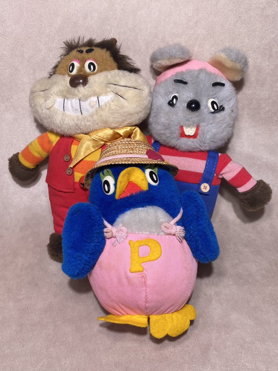 当時物 じゃじゃまる ぴっころ ポロリ ぬいぐるみ 3体セット 80s 当時物 じゃじゃまる ぴっころ ポロリ ぬいぐるみ 3体セット 80s