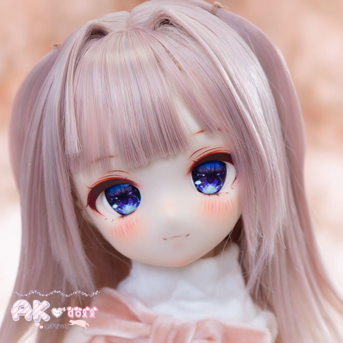 【AK*doll】DDH-01 カスタムヘッド SWセミホワイト デカールアイ付き_画像1