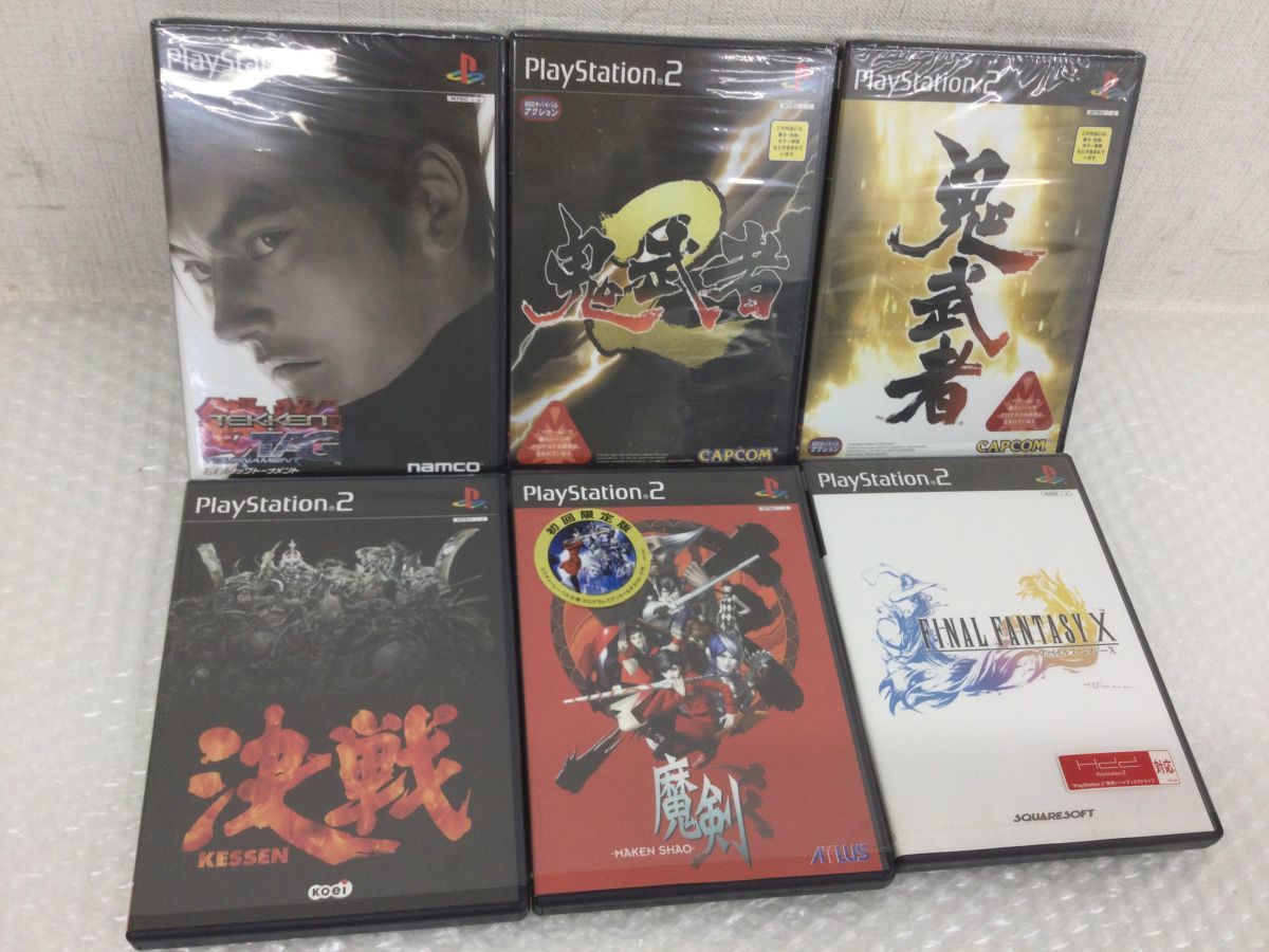 D878-60【未開封新品?未使用PS2ゲームソフト6点まとめ】FF10/鬼武者2