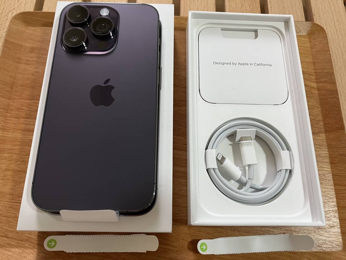 iPhone 14 Pro ディープパープル128GB 国内版SIMフリー2023年7月17日