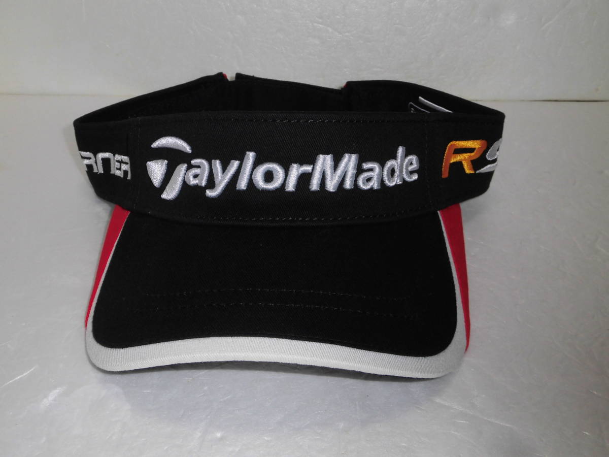 未使用 正規品 テーラーメイド ゴルフ サンバイザー 黒 ブラック TaylorMade R9 BURNER バイザー キャップ 帽子 adidas テーラーメイド ゴルフキャップ サンバイザー