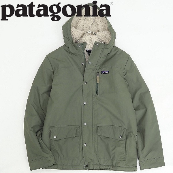 ◆patagonia パタゴニア 68460 裏地ボア インファーノ ジャケット オリーブグリーン XXL ボーイズ_画像1