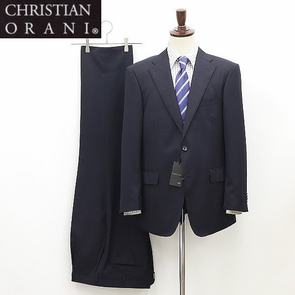 新品◆CHRISTIAN ORANI クリスチャン オラーニ 2釦 セットアップ スーツ ダークネイビー BE5