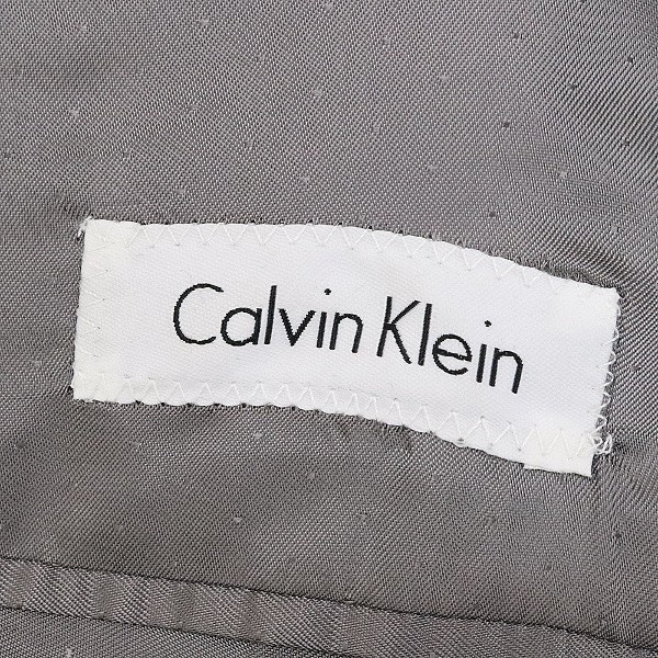 ◆Calvin Klein カルバンクライン 3釦 セットアップ スーツ 黒 ブラック 44_画像7