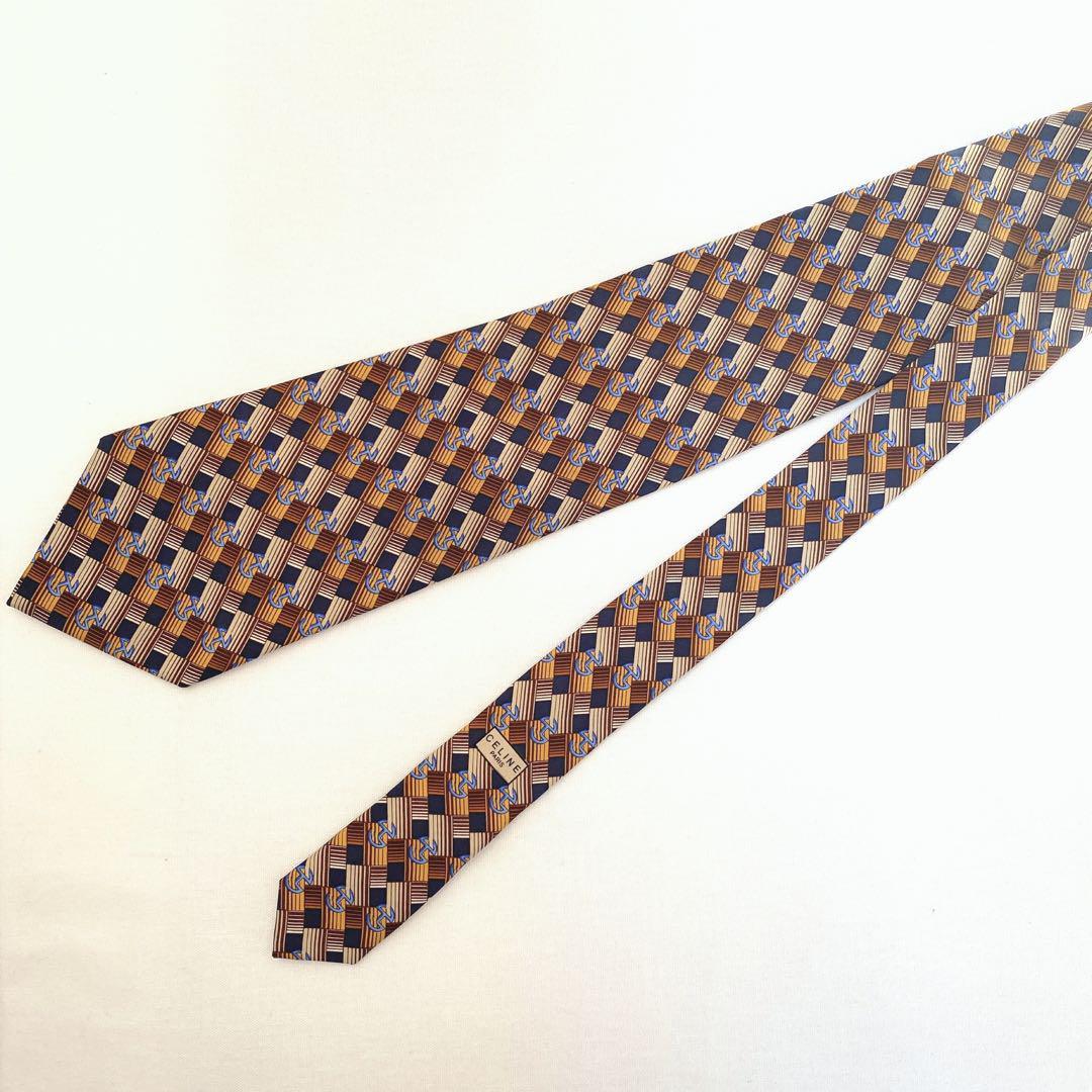 [ beautiful goods ][CELINE] total pattern squid li necktie men's suit 