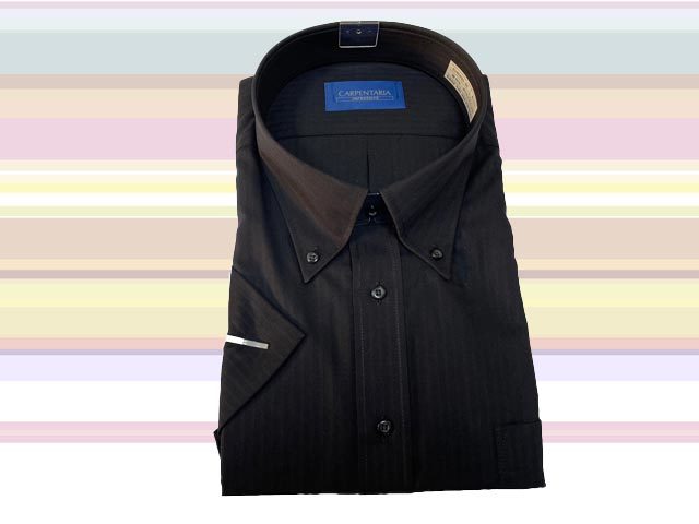 EHBW80-80-N002-962# чёрный серия #4L(47)# короткий рукав сорочка # форма устойчивость кнопка down CARPENTARIA легкий и .... чувство материалы azek рубашка 