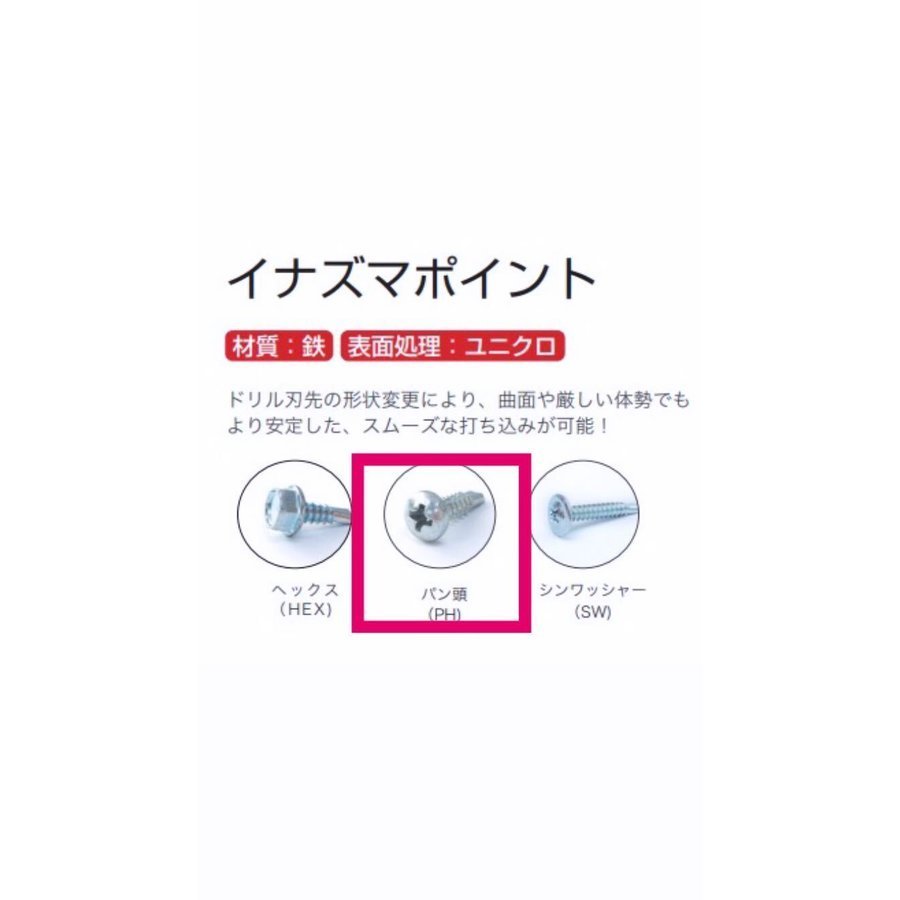 ネジ ドリルビス イナズマポイント PH 4.0x16 ナベドリル　三価ユニクロ(10箱、10,000本) _画像4