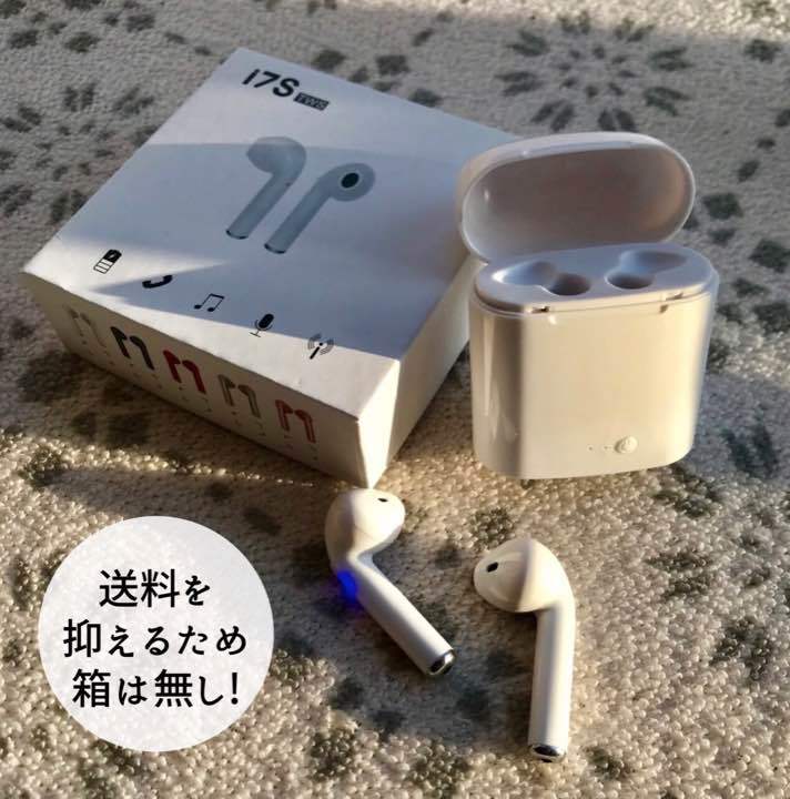 ★免費送貨★1日元〜蘋果AirPods喜歡i7S TWS電池內置充電盒高品質音響藍牙無線耳機iPhone Android C 原文:★送料無料★ 1円～ Apple AirPods 風 i7S TWS バッテリー 内臓 充電ケース 高音質 Bluetooth ワイヤレス イヤホン iPhone アンドロイド C