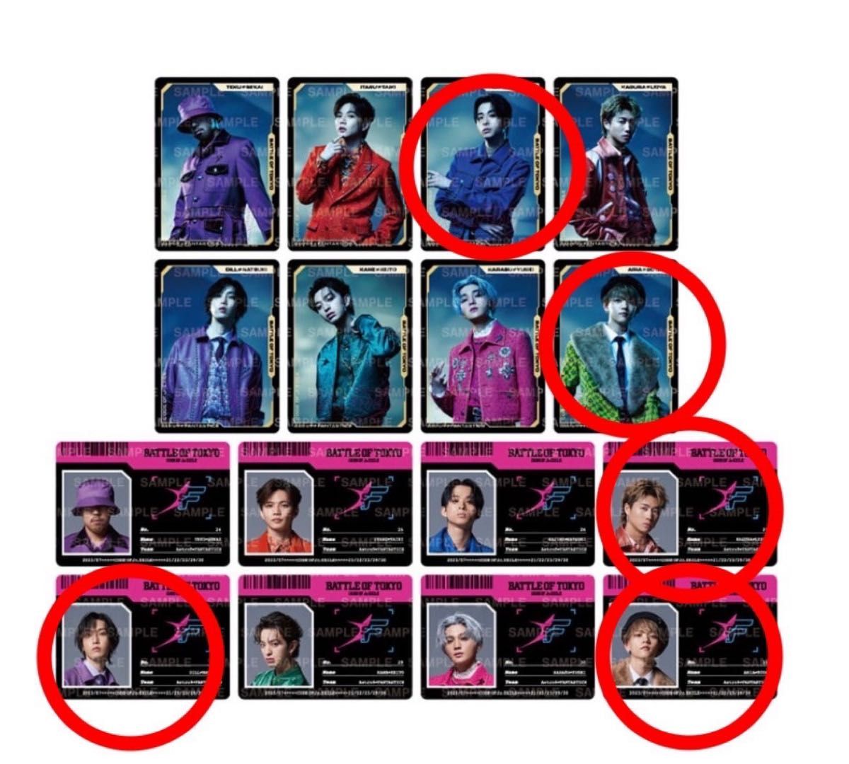BATTLE OF TOKYO ランダムフォトカード FANTASTICS BATTLE OF TOKYO ランダムフォトカード FANTASTICS