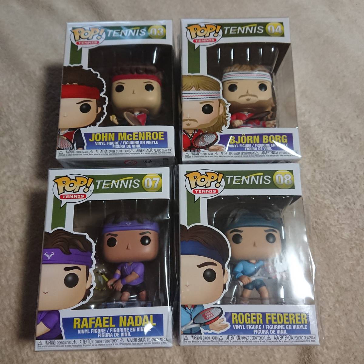 優れた品質 ファンコ ポップ 男子テニス ボルグ/マッケンロー/フェデラー/ナダル 4体セット/Funko Pop! Legends/ATP/ その他 優れた品質 ファンコ ポップ 男子テニス ボルグ/マッケンロー/フェデラー/ナダル 4体セット/Funko Pop! Legends/ATP/ その他
