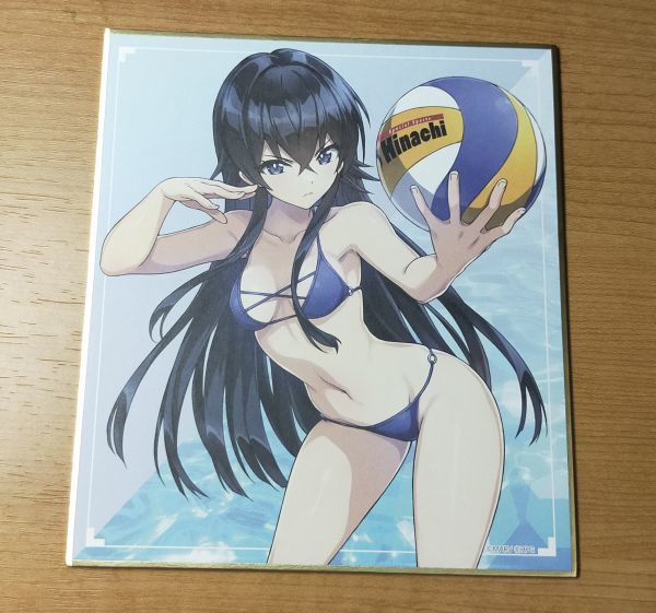 ◎◆ドルフィンウェーブ◆キャラクター　水着　トレーディングミニ色紙vol.02　刃兼乙姫_画像1