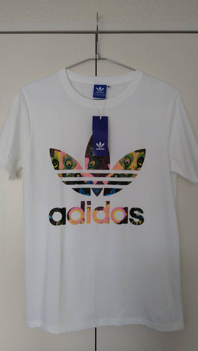 adidas 孔雀トレフォイル Ｔシャツ　Ｍ　新品_画像1