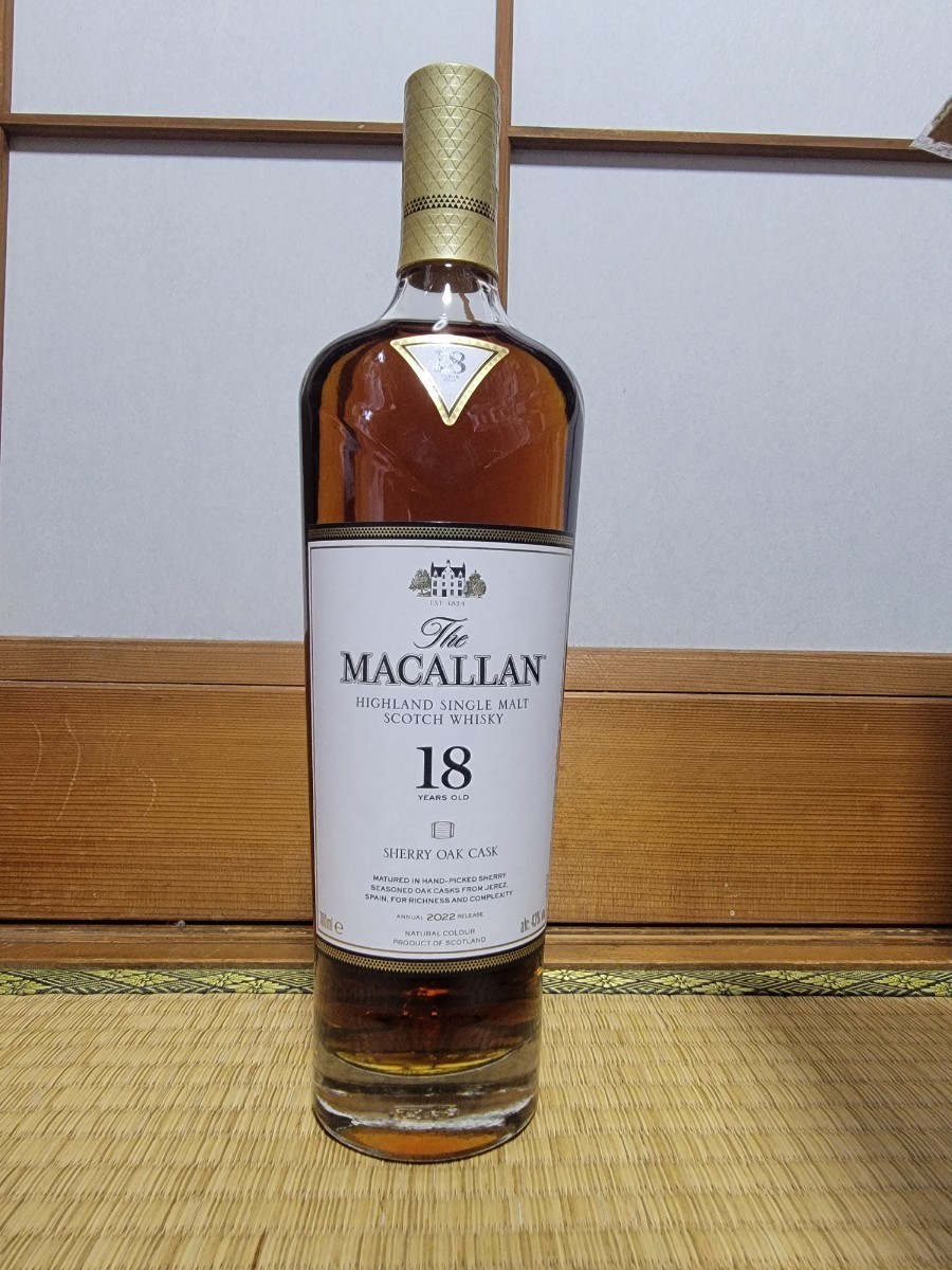 未開封 マッカラン18年 シェリーオーク-