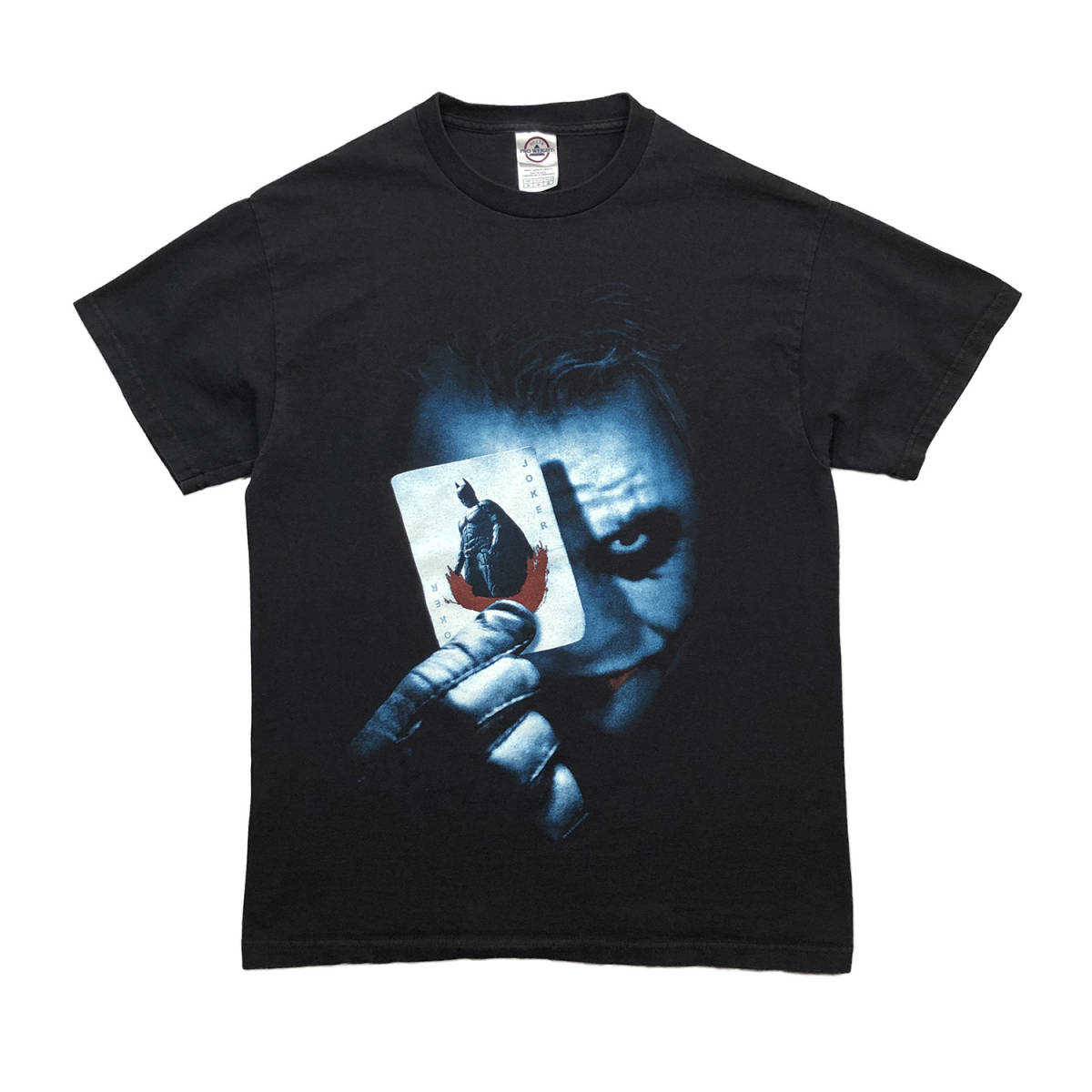 08年 映画 バットマン ダークナイト ジョーカー ヒースレジャー ヴィンテージ Tシャツ メンズM BATMAN JORKER 古着 当時物 BA2089