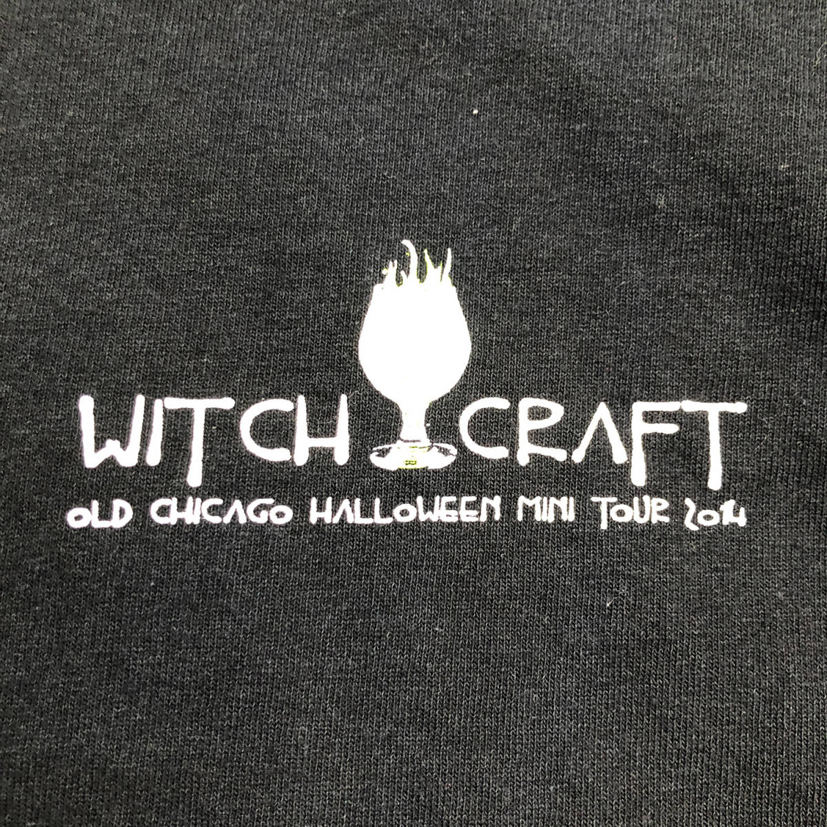 USA 古着 半袖 GILDAN WITCH CRAFT ウィッチクラフト 魔女 プリント Tシャツ メンズL BA2139