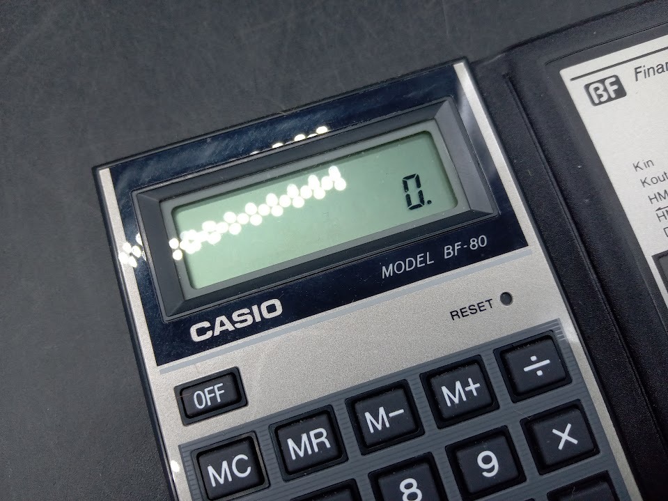 v Casio программируемый калькулятор BF-80 fx-912s / 2 шт подтверждение рабочего состояния товар блокнот type финансовый калькулятор солнечная батарея 