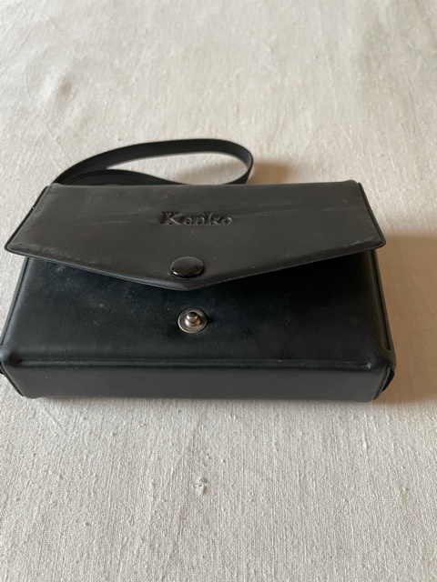 Kenko binoculars folding type black color handbag case attaching secondhand goods 