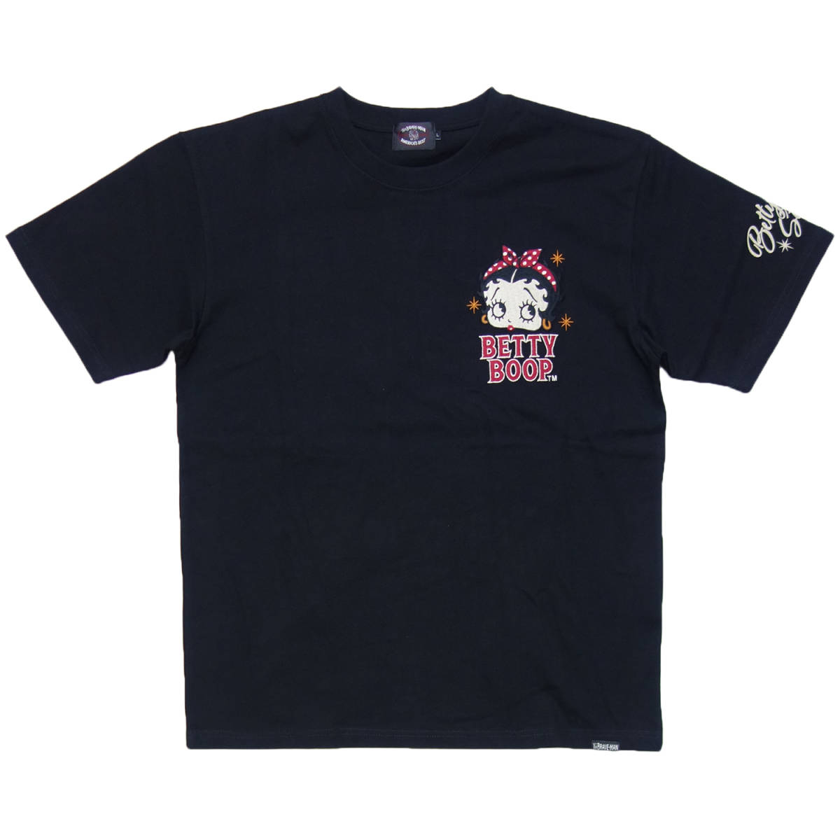 送料無料 ザ・ブレイブマン 半袖 Tシャツ BBB-2339 黒 3L(XXL) 刺繍 
