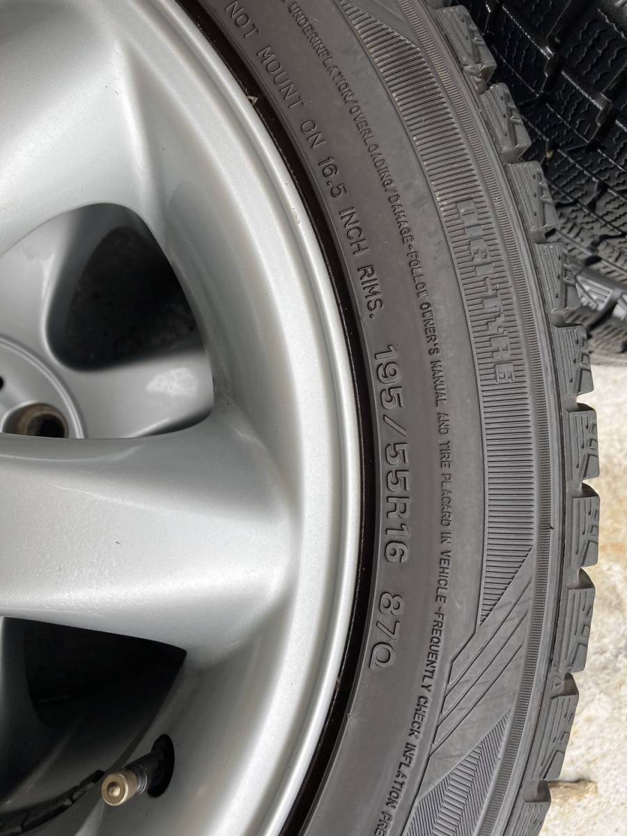 BMW MINI 純正ホイール　ダンロップDSX-2 195/55R16 スタッドレス　中古　4本セット_画像5