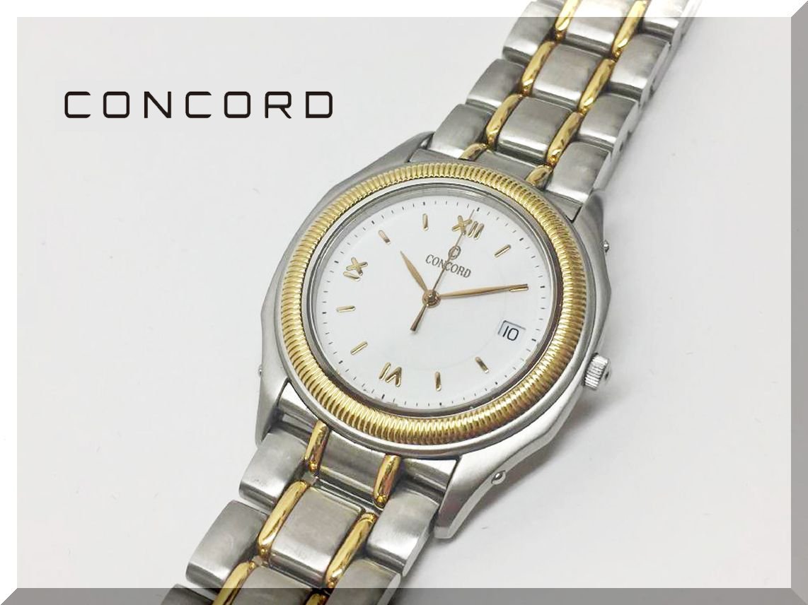 *CONCORD* Concorde STEEPLECHASE мужской кварц наручные часы бесплатная доставка!