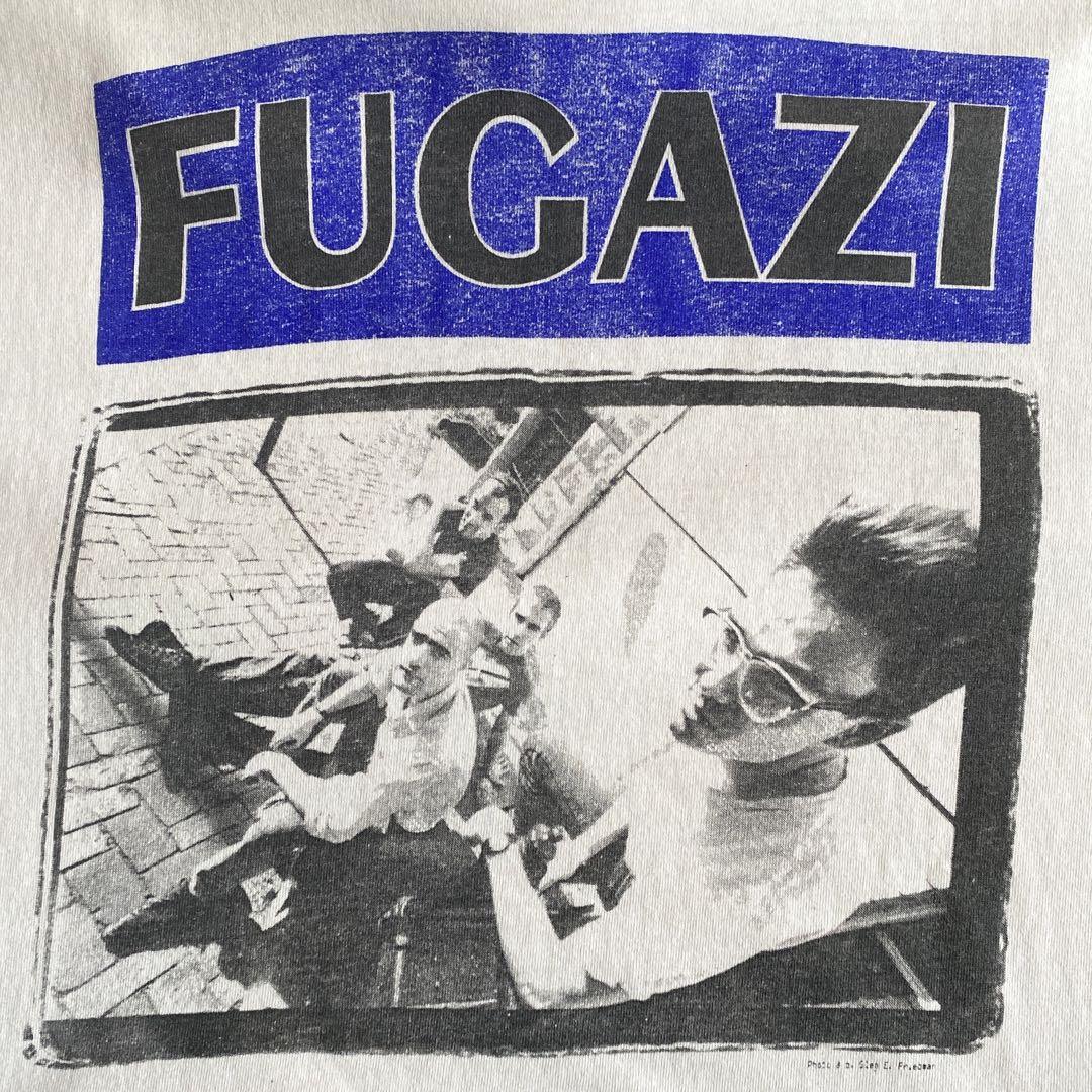 当時物 90s ビンテージ USA製 FUGAZI フガジ Tシャツ 白 XL minor threat bad religion nirvana  black flag 野村訓市 akira sade bjork