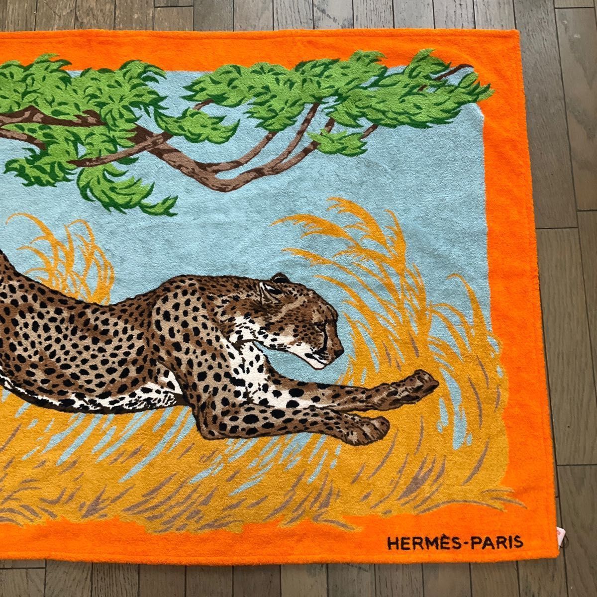 HERMES チーター ビーチタオル マット Guepard コットン 未使用|Yahoo