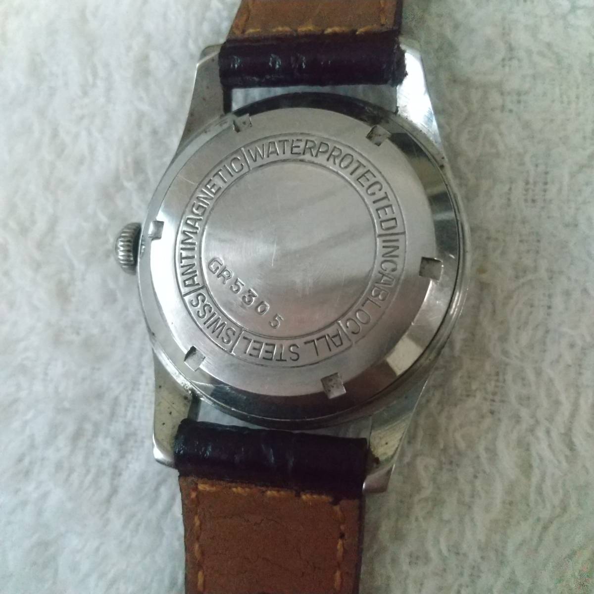 オリジナル MILBER 手巻き ミリタリー 腕時計 ALL STEEL アナログ（手