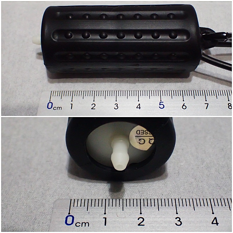 【送料込】USB ポータブル エアーポンプ 　カラビナ エアーストーン エアーチューブ付　即決 新品　水槽用や釣り用として使えます_画像2