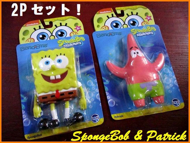 【スポンジボブ】Sponge/Bob/パトリック/ベンダブル/フィギュア/2体セット_画像3