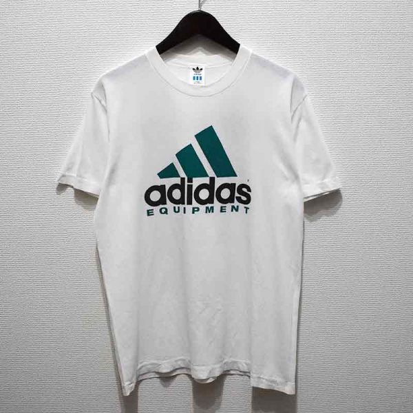 adidasアディダス 90sビンテージ EQTエキップメントロゴ半袖Tシャツ O 1992山形国体