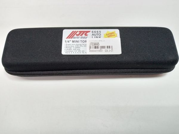 未使用 AUTO TOOLS JTC 1/4(6.3mm) ミニトルクレンチセット JTC6665_画像10