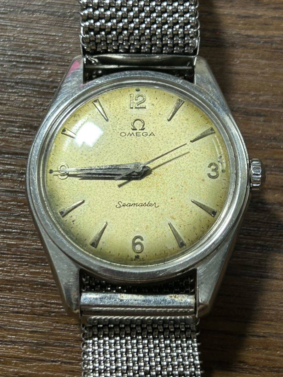 OMEGA Seamaster オメガシーマスター 手巻き アンティーク腕時計 稼働品_画像5