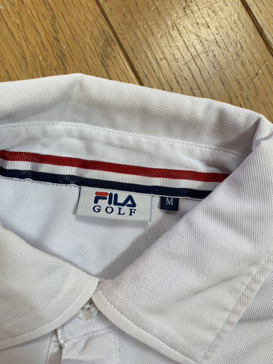 セール即決 1円 fila golf フィラ ゴルフ　イタリア　ポロシャツ M トップス トレーニング ウエア_画像5