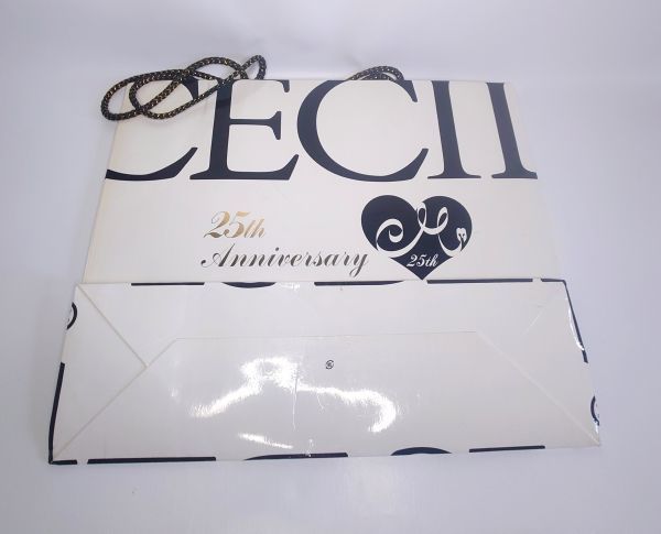 中古 25th 25周年 記念 セシルマクビー CECIL McBEE ショッパー ショップ袋 紙袋 ギャル バッグ_画像5