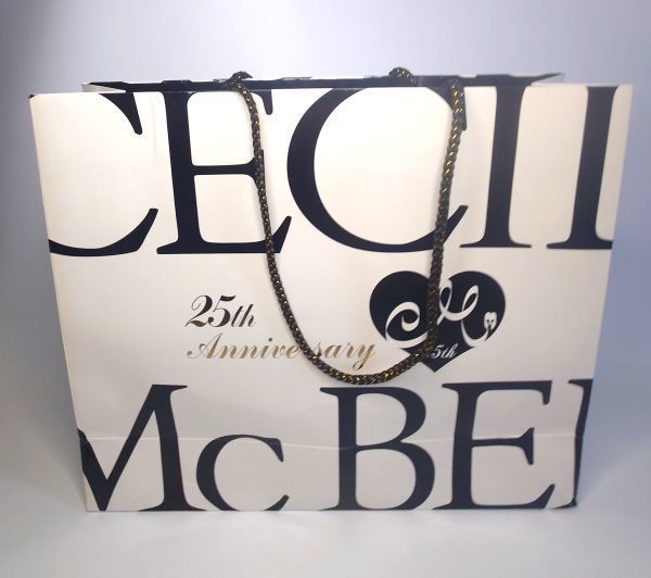 中古 25th 25周年 記念 セシルマクビー CECIL McBEE ショッパー ショップ袋 紙袋 ギャル バッグ_画像3