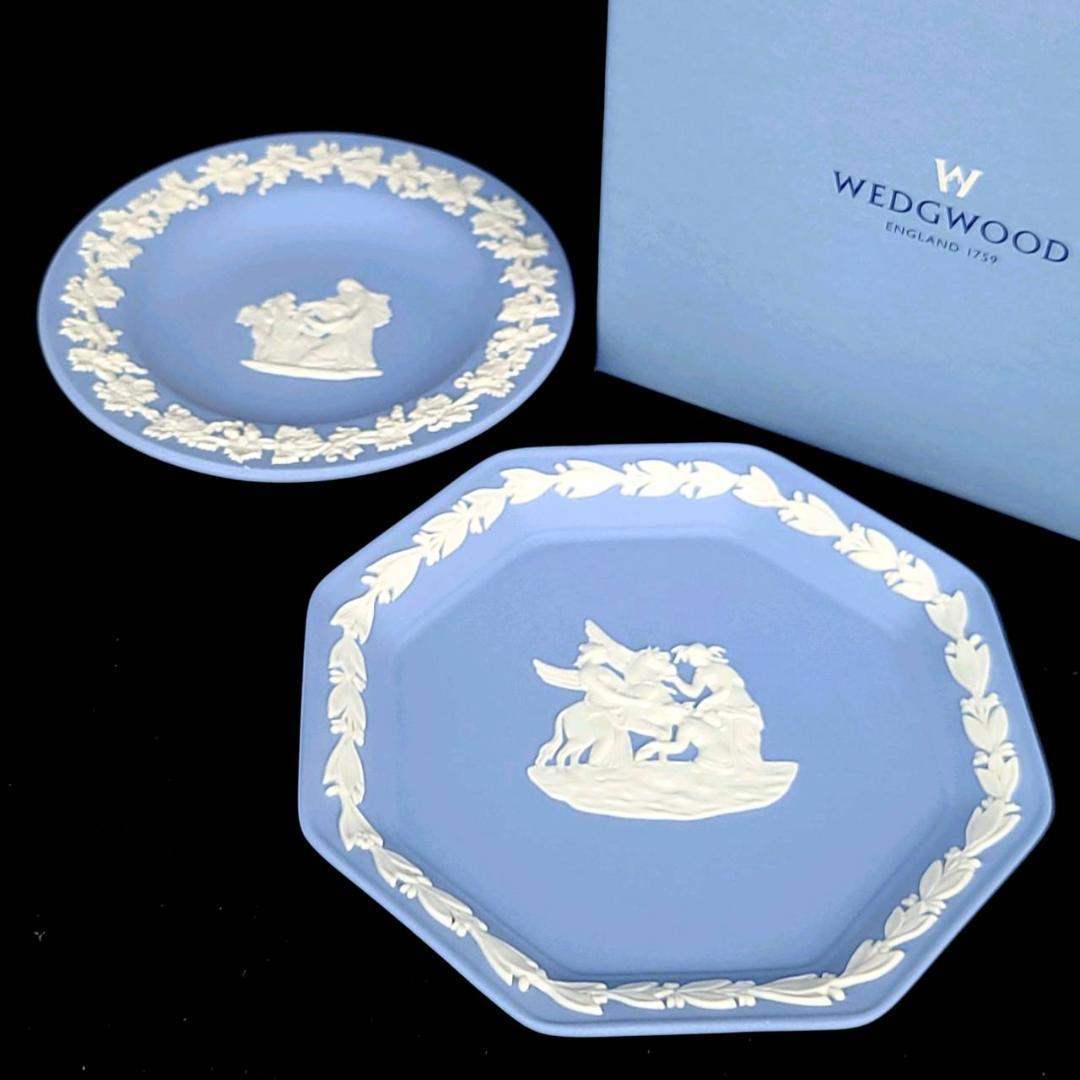 春夏新作 ★美品 ◆ ウェッジウッド WEDGWOOD ジャスパー ペールブルー 小皿 プレート 2枚セット ウェッジウッド 春夏新作 ★美品 ◆ ウェッジウッド WEDGWOOD ジャスパー ペールブルー 小皿 プレート 2枚セット ウェッジウッド