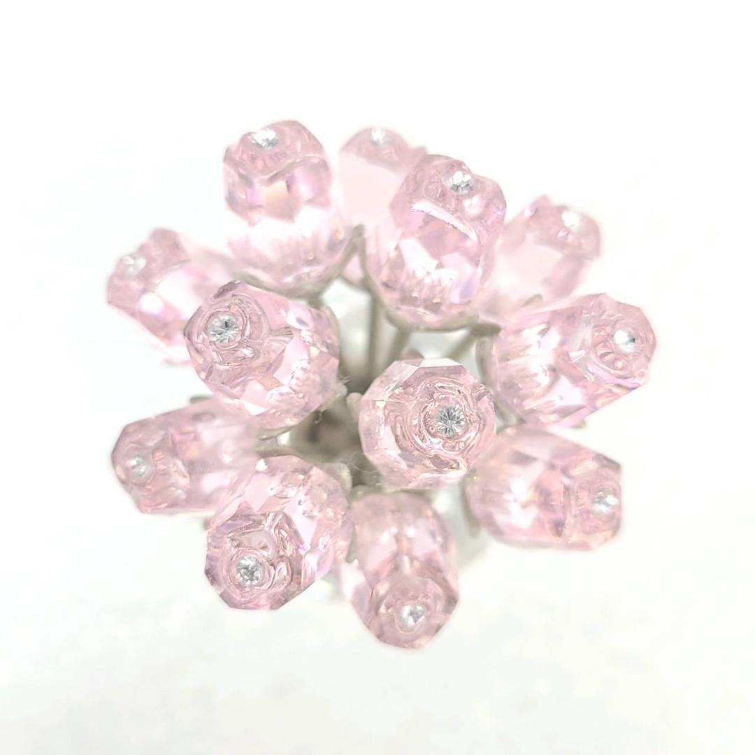 スワロフスキー ピンクローズ ローズポット 薔薇 12本のバラ 美品 スワロフスキー SWAROVSKI ピンクローズ ローズポット 薔薇