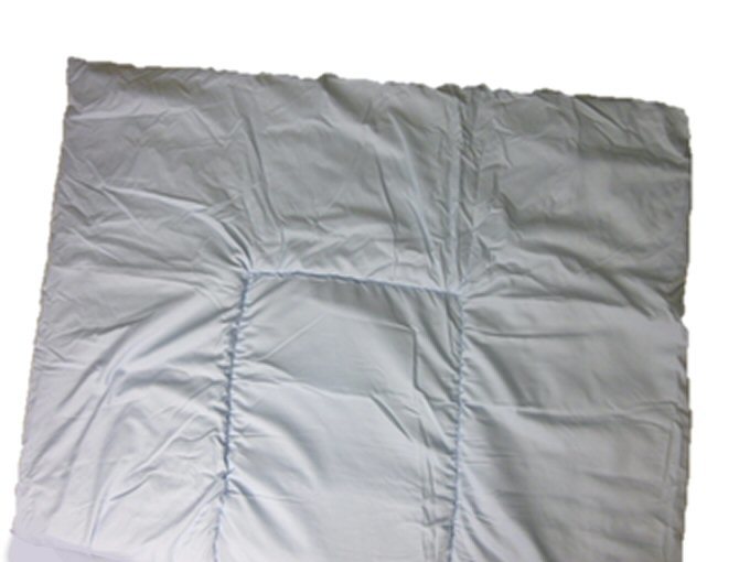 ハーフケット ２ｗａｙ クッション 枕 綿100% ケット 135x100cm・ブルー 丸洗いOK 新品 サンプル品の画像5