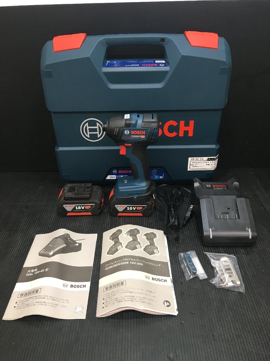 優れた品質 【中古品】Bosch GDR18V-200 18Vコードレスインパクト